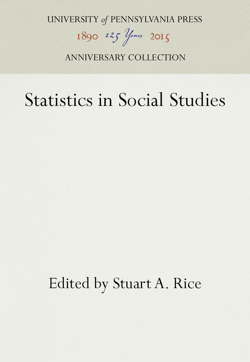 Book cover image for Statistics in Social Studies ISBN: 9781512806045